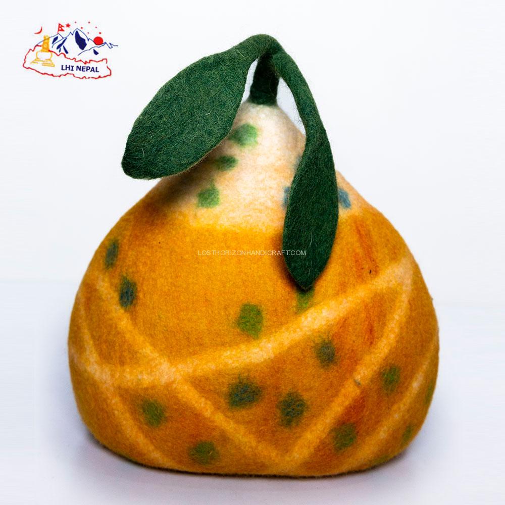 Leaf design multi color felt cat cave Leaf design multi color felt cat cave