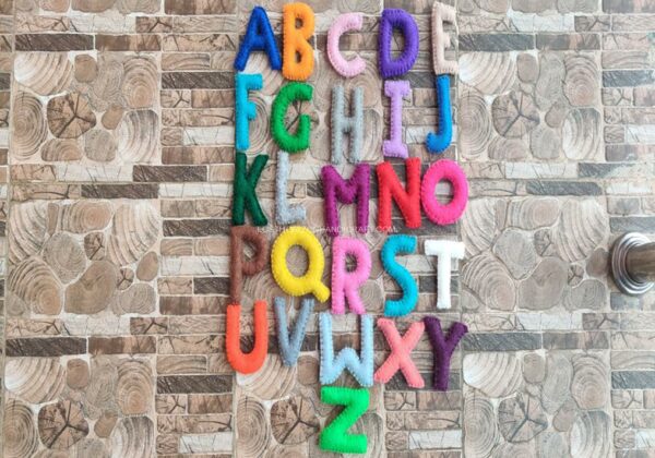 felt english alphabets