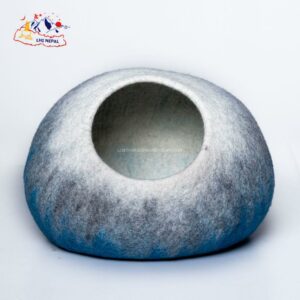 Multi color strap round shape felt cat cave Multi color strap round shape felt cat cave