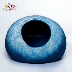 Two Color Combination Round Shape Felt Cat Cave Two Color Combination Round Shape Felt Cat Cave