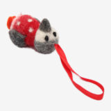 christmas handmade felt hanging toy in laying