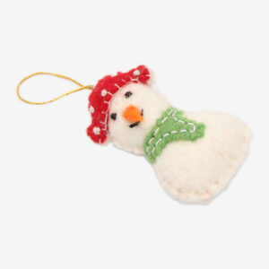 christmas snowman felt hanging toy