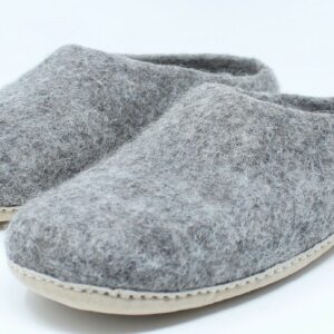 felt grey slipper