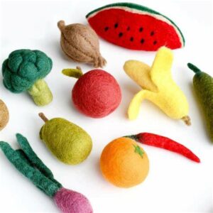 Handmade Felt Fruit and Vegetables Design