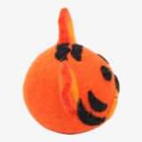 side view of tiger face felt toy