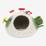 Mushroom Design Felt Cat Cave