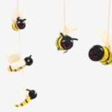 Handmade felt bees toys