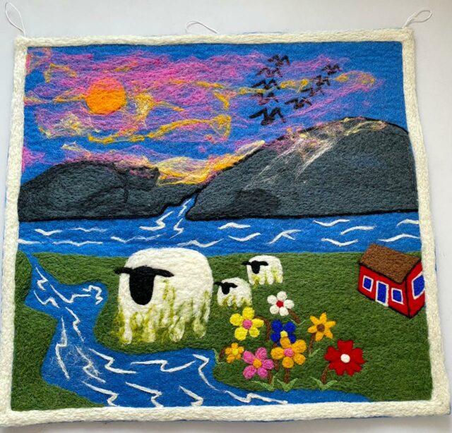 Unveiling the Delicate Artistry: Handcrafted Felt Painting at Lost Horizon Handicraft