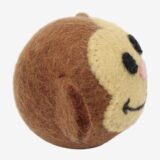 side view of monkey face design felt toy