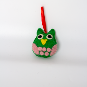 Felt Owl Christmas Ornament