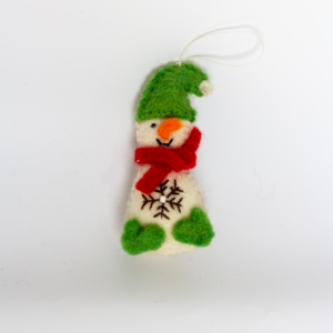 Felt Christmas Snowman Ornament