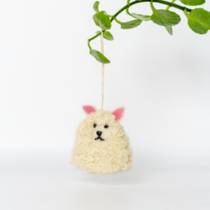 Felt Sheep Christmas Ornament
