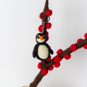 Felt Penguin Keyring