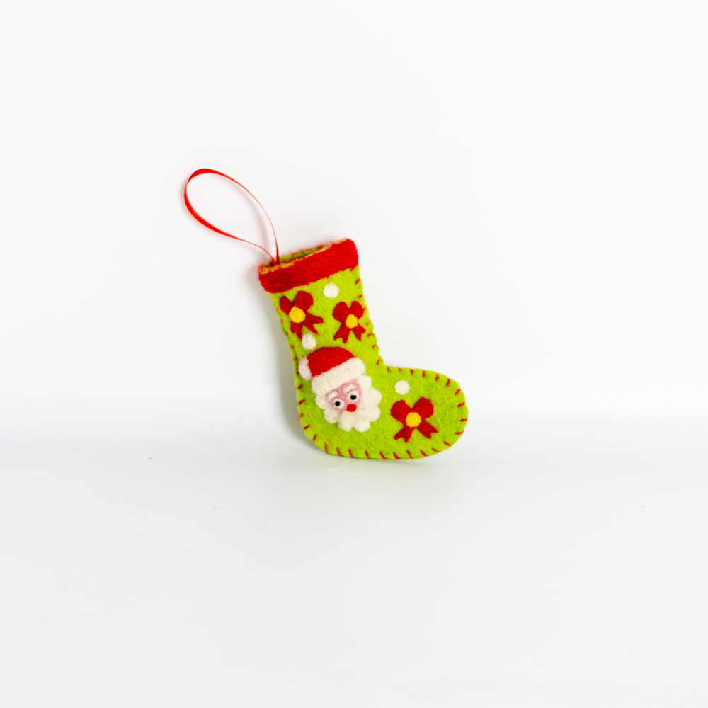 Felt Christmas Santa Stocking Felt Christmas Santa Stocking